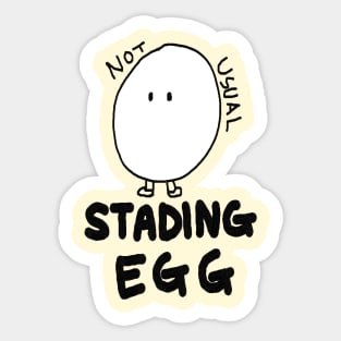 Standing Egg, not usual Sticker